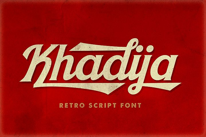 Khadija Script Free Fonts For Cricut