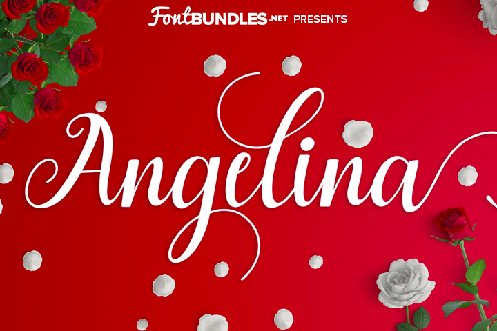 Angelina Script Free Fonts For Cricut