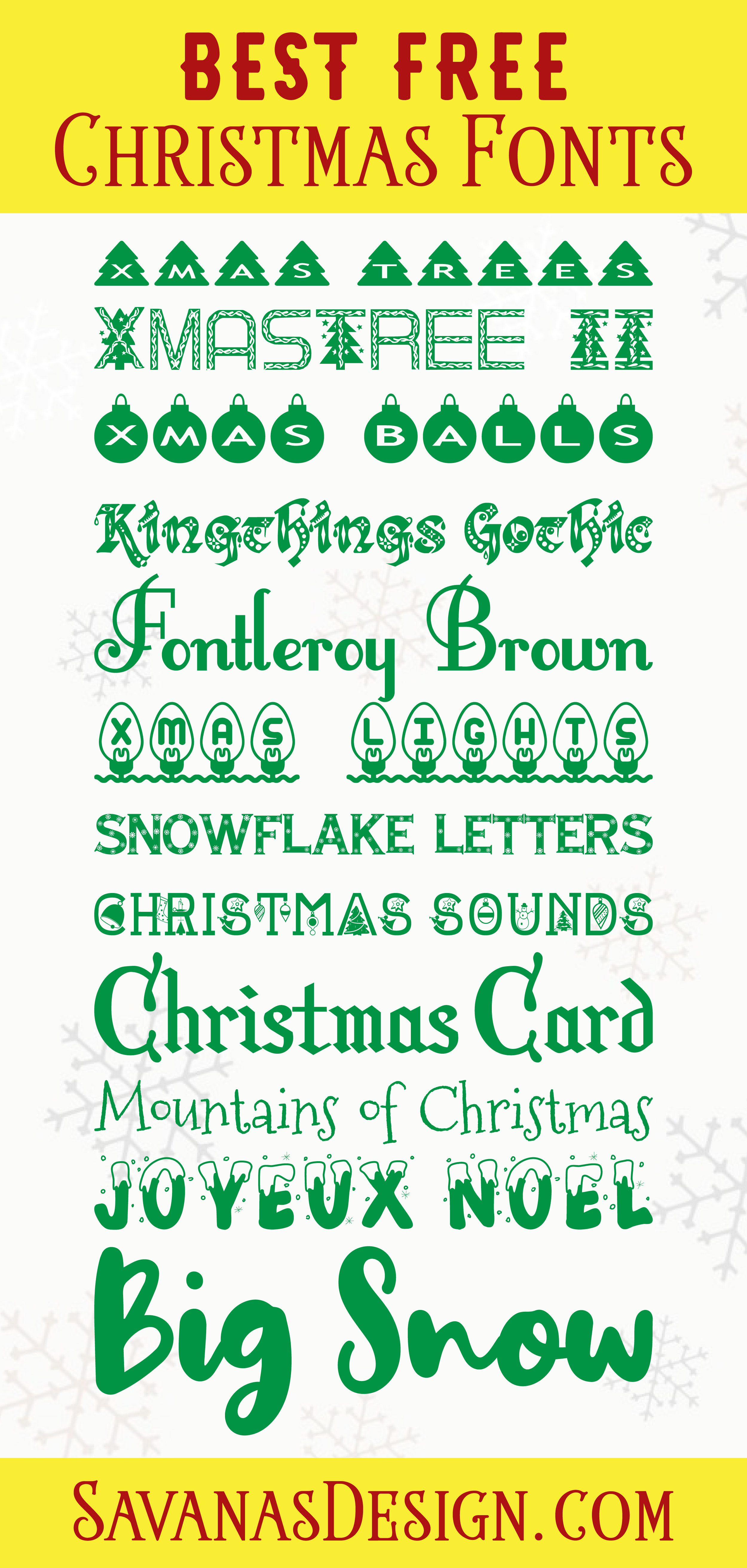 free christmas procreate fonts