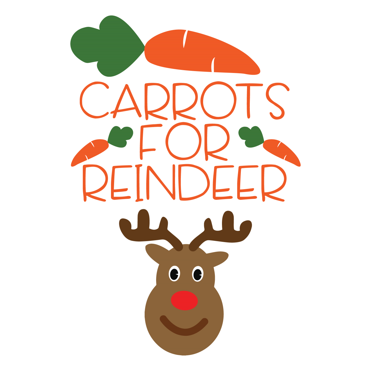Carrots For Reindeer SVG