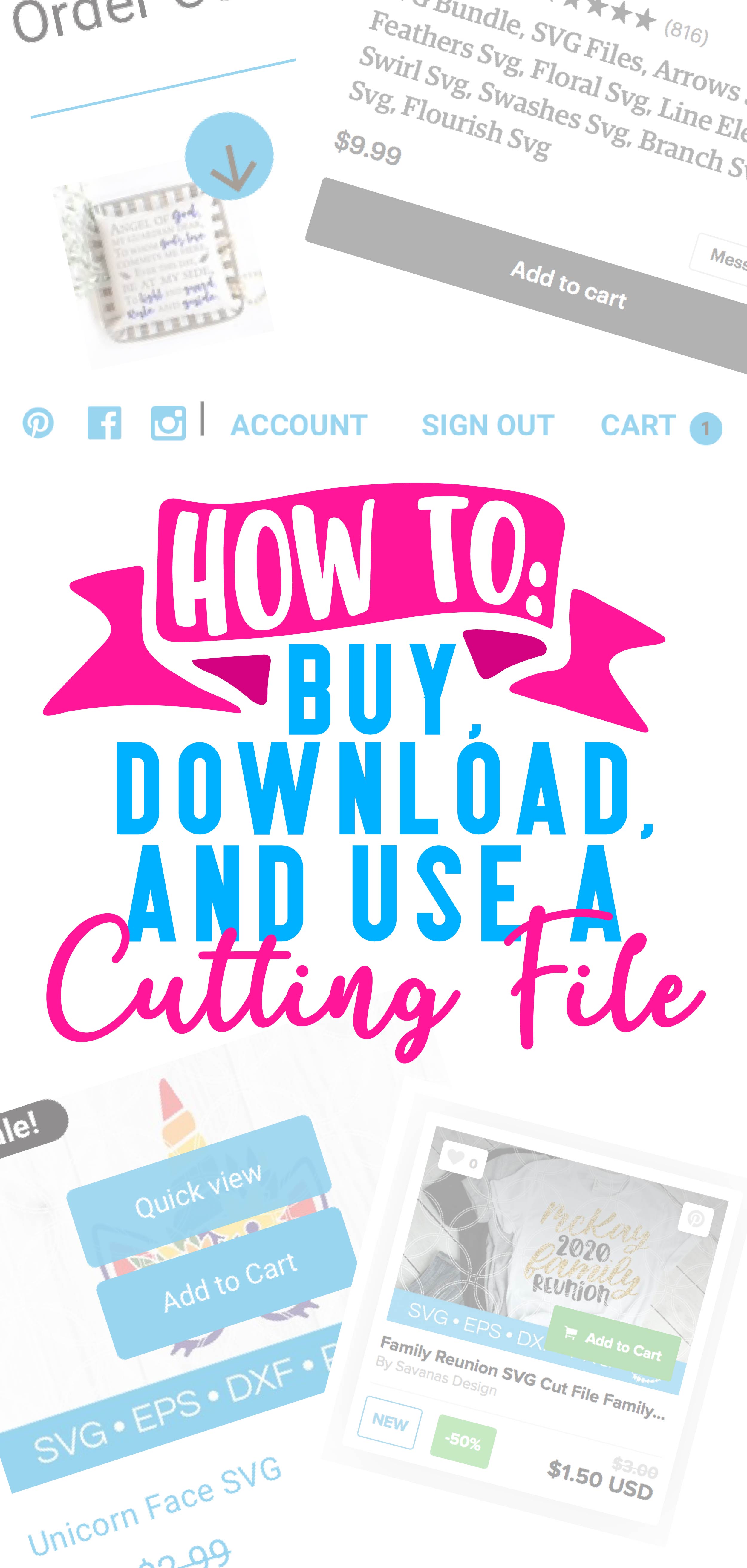 How to Buy, Download, and Use a Cutting File