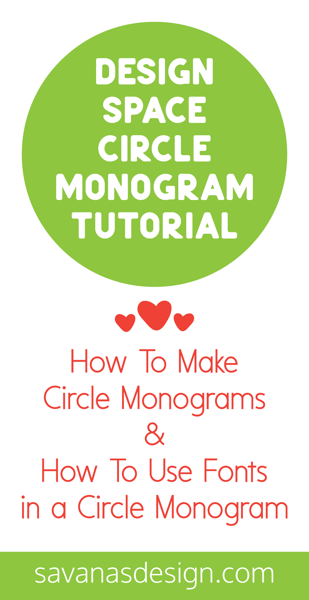 Design Space Circle Monogram Tutorial Pinterest