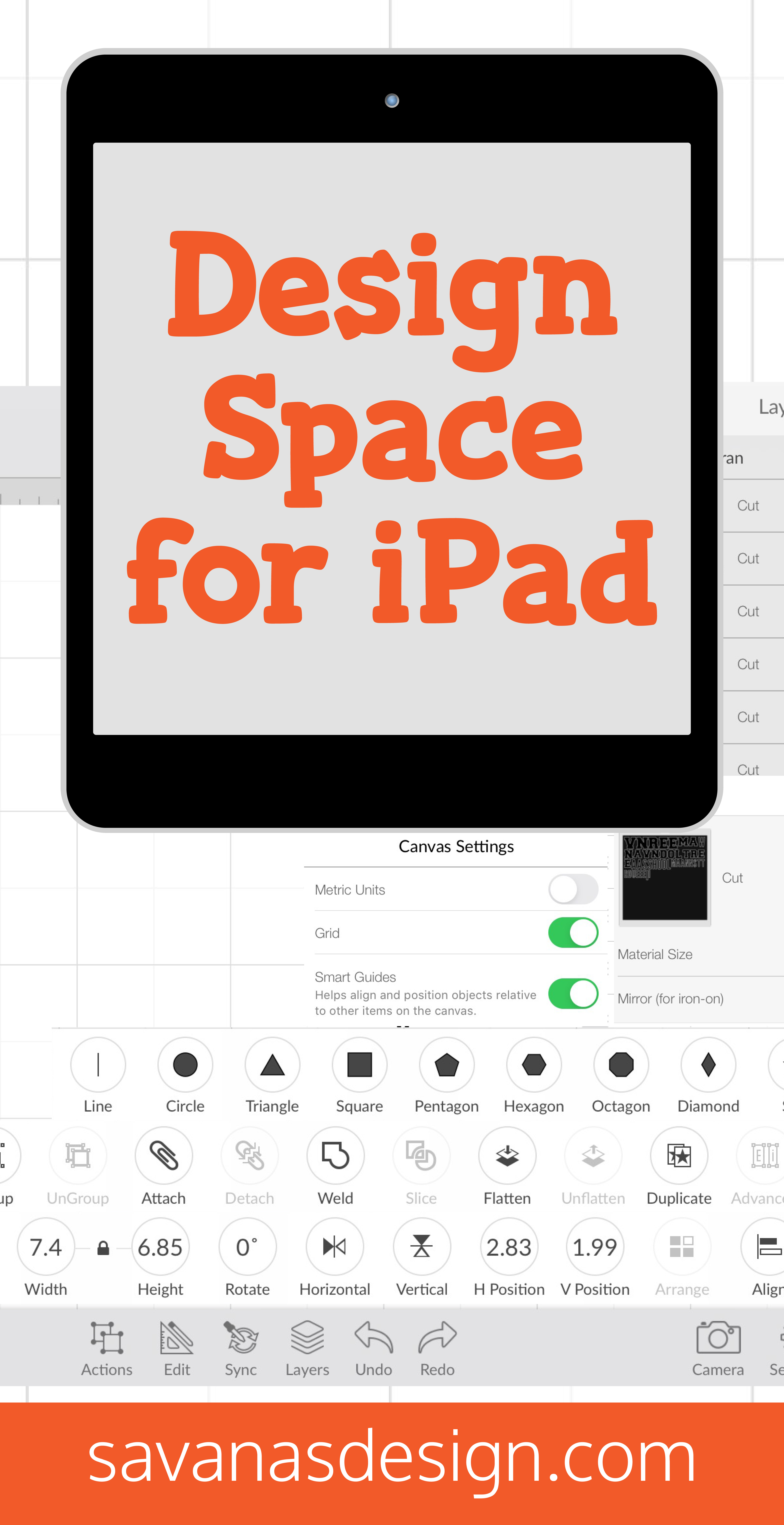 Design Space for iPad Share on Pinterest