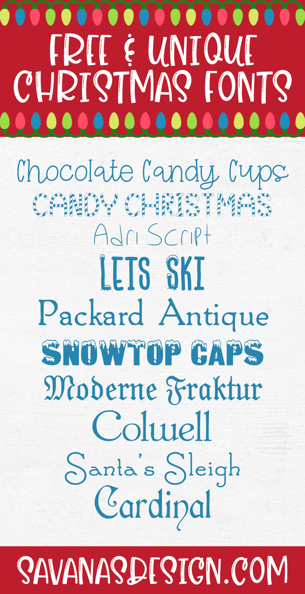 Free and Unique Christmas Fonts