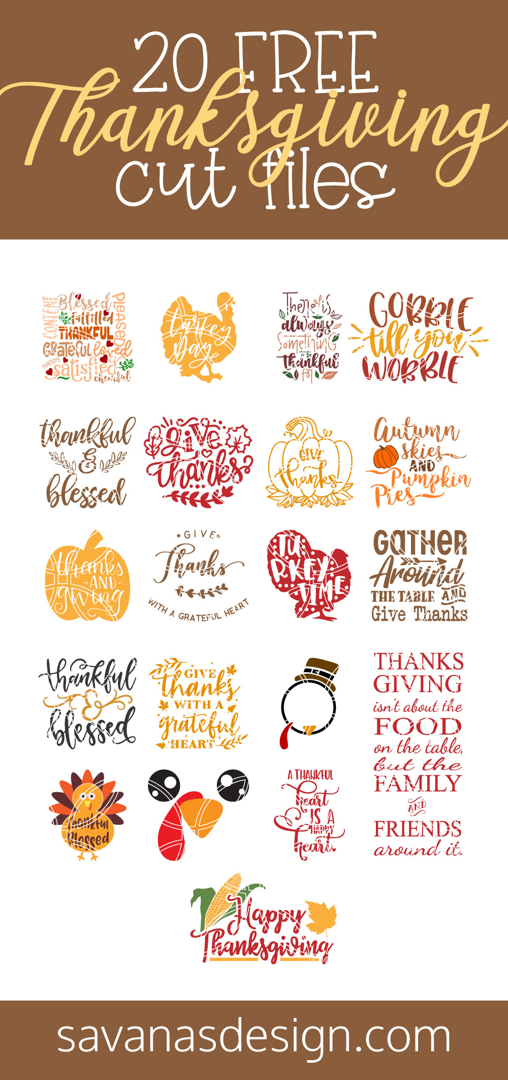 Free Thanksgiving SVG Pinterest