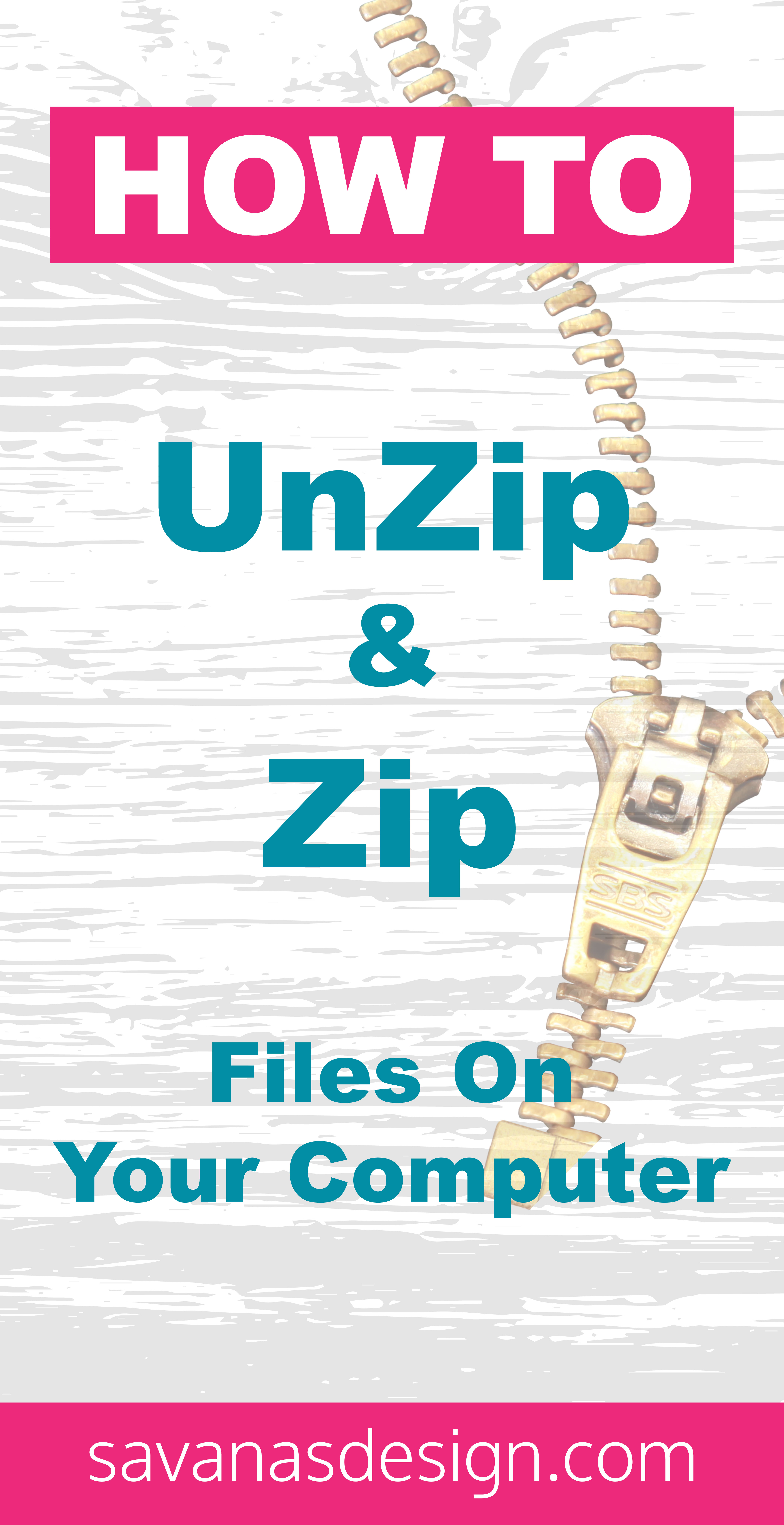 How To UnZip and Zip Files on your Computer Pinterest