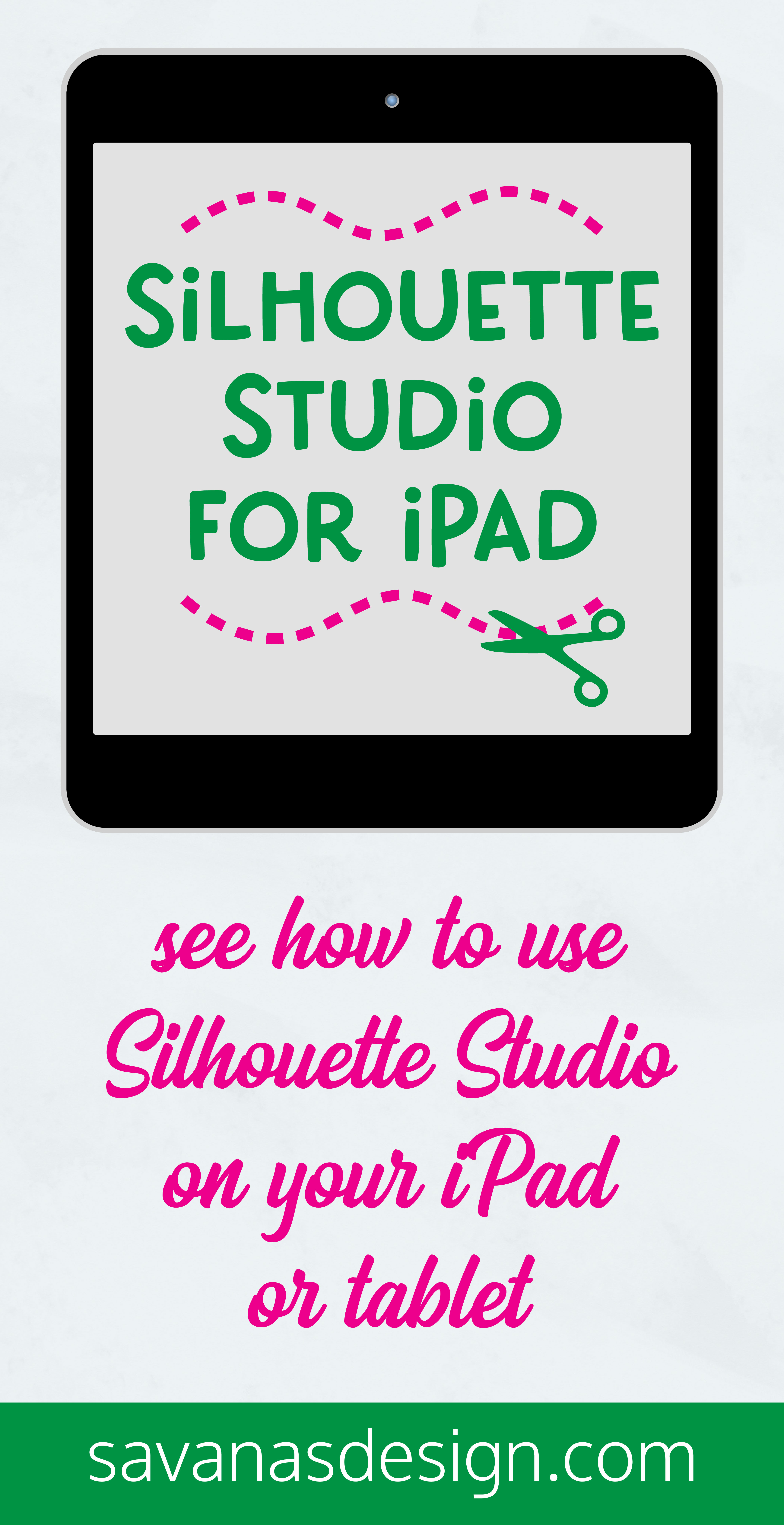 Silhouette Studio on iPad Pinterest