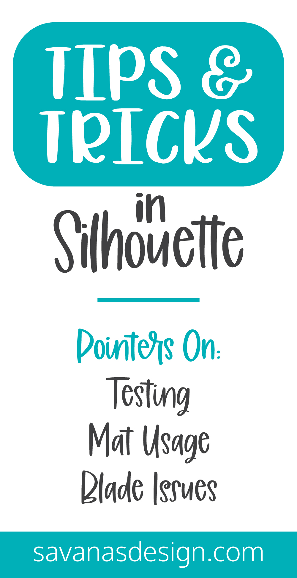 Silhouette Tips and Tricks Pinterest